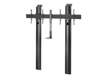 B-Tech 56" - 65" 2m Premium Floor-To-Wall Twin Screen VC Stand 2m | BT8710/B TV Mount & Brackets B-Tech