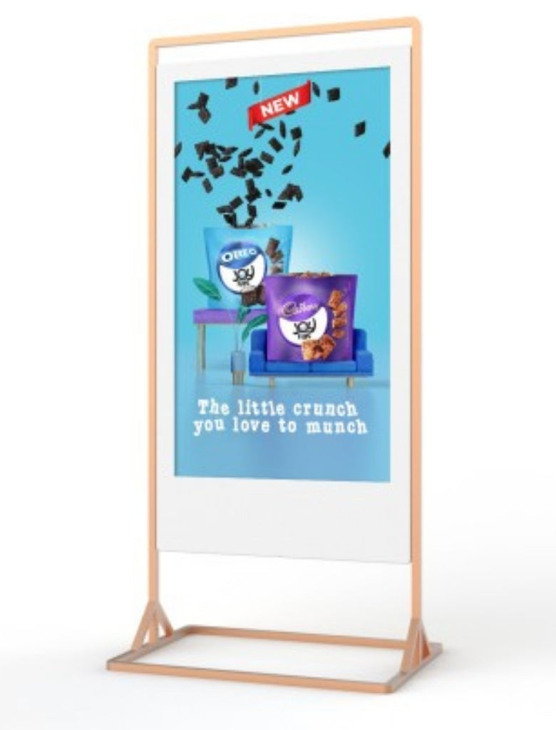 Moove 43" Superslim Freestanding Double-Sided Digital Poster Freestanding Digital Signage Display ScreenMoove