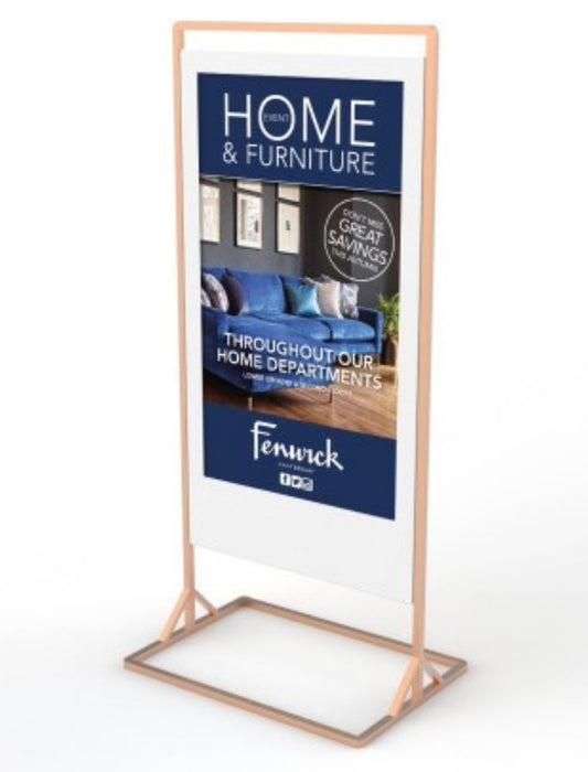 43" Superslim Freestanding Double-Sided Digital Posters