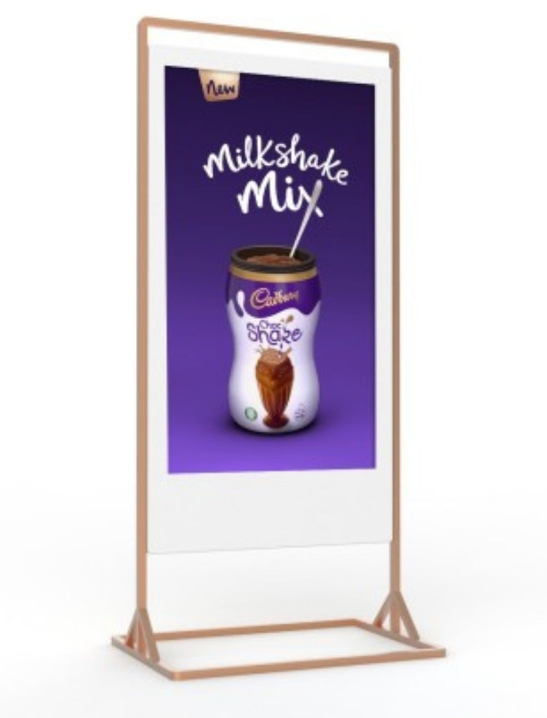 Moove 43" Superslim Freestanding Double-Sided Digital Poster Freestanding Digital Signage Display ScreenMoove