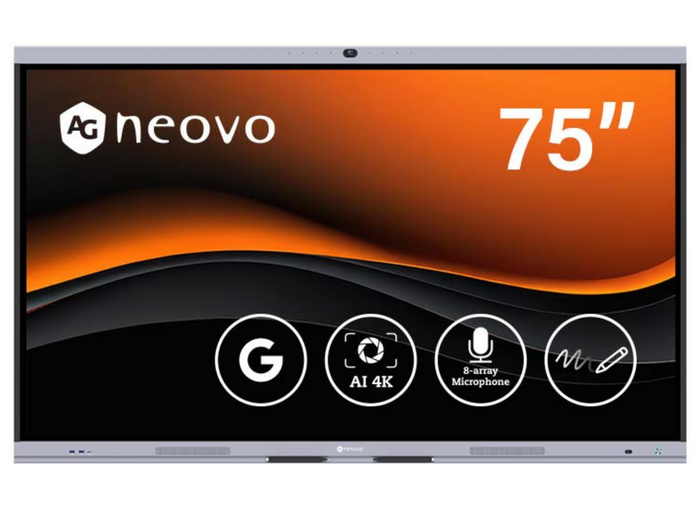 Ag Neovo IFP7504P 75" 4K UHD Ultimate Smart Board Interactive Whiteboard Display Interactive Touchscreen Display AG Neovo