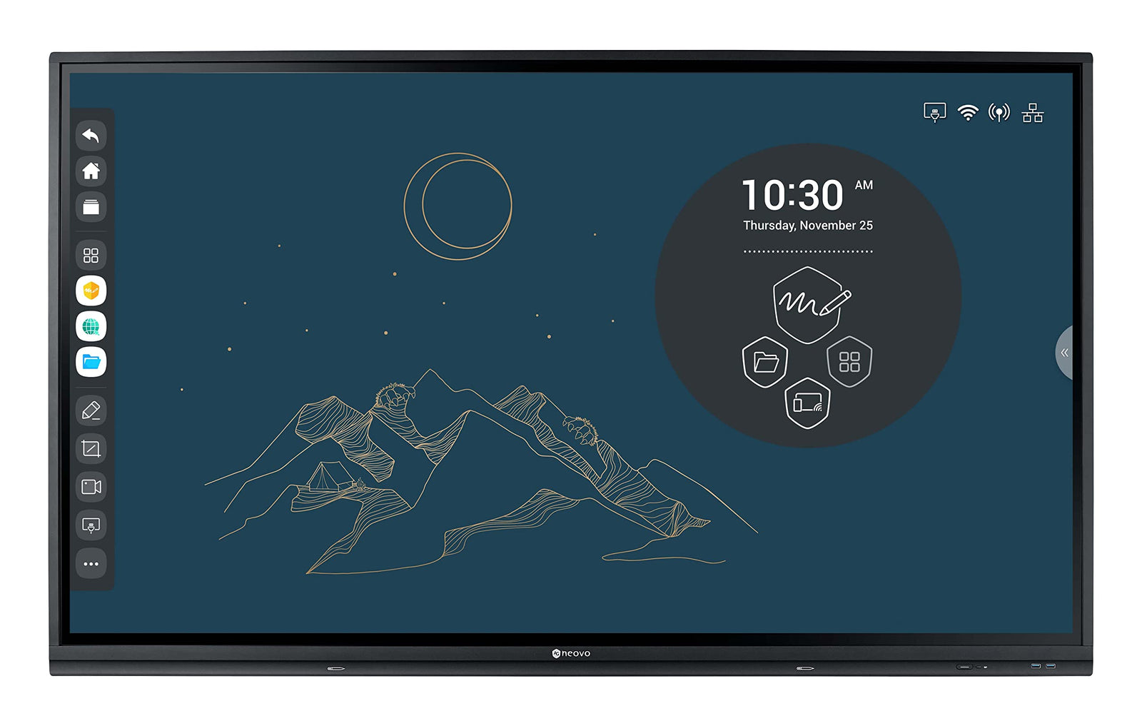 Agneovo IFP-6503 65-Inch 4K Interactive Flat Panel Display Interactive Touchscreen Display AG Neovo