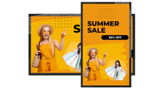Android Advertising Screen | Built-in Media Player Digital Signage Display ScreenMoove 22" inch Plug and Play USB (Free) Portrait