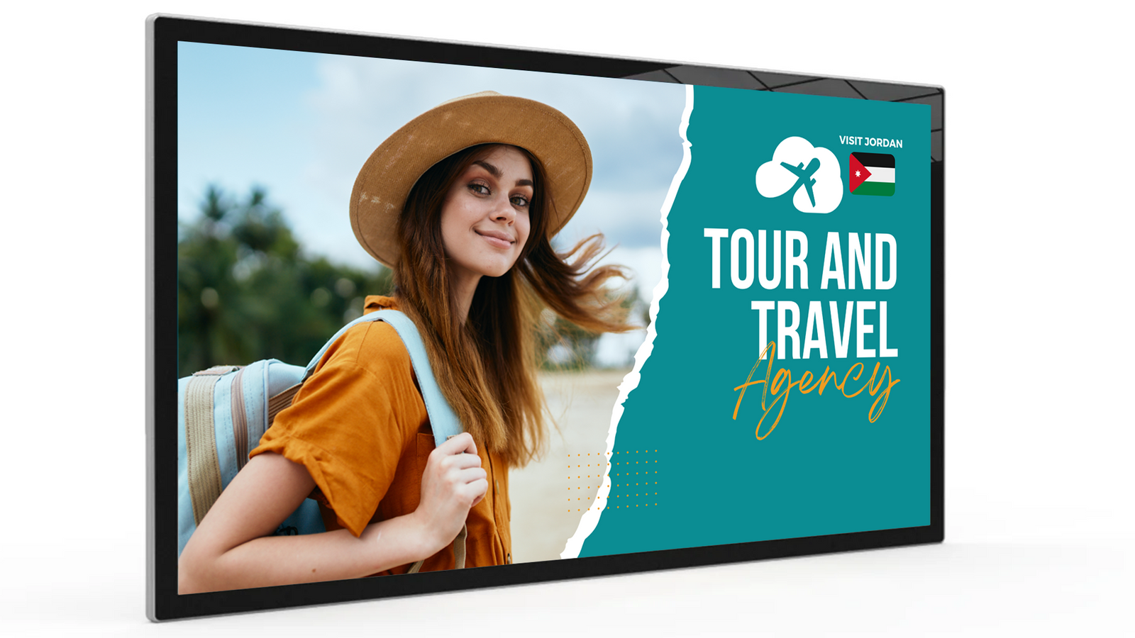 Android Advertising Screen | Built-in Media Player Digital Signage Display ScreenMoove 55" inch Plug and Play USB (Free) Landscape