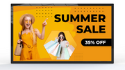 Android Advertising Screen | Built-in Media Player Digital Signage Display ScreenMoove 22" inch Plug and Play USB (Free) Landscape