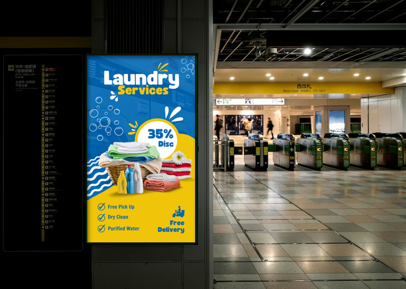 Android Advertising Screen | Built-in Media Player Digital Signage Display ScreenMoove