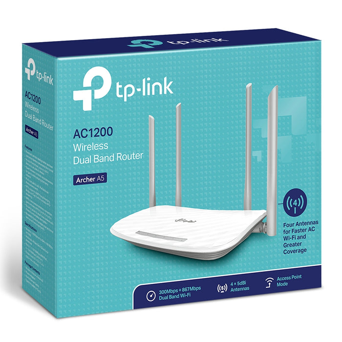 TP-Link ARCHER A5/AC1200 Wireless Dual Band WiFi Router