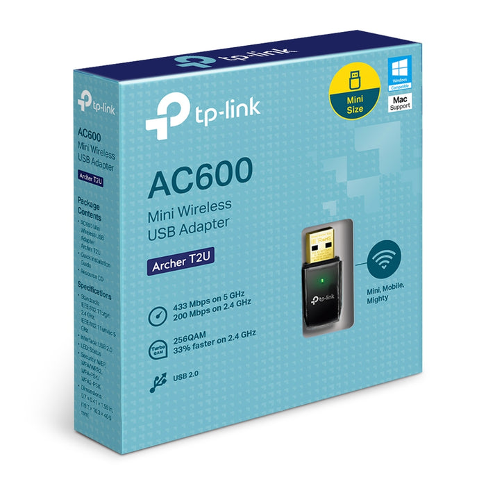 TP-Link ARCHER T2U/AC600 Wireless Dual Band USB Adapter