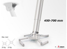 Audipack QFIX-0700TG (45-70cm) Universal Telescopic Projector Mount For Up To 20Kg Projectors - White