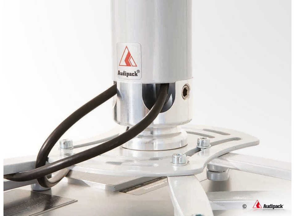 Audipack QFIX-0700TG (45-70cm) Universal Telescopic Projector Mount For Up To 20Kg Projectors - White Audipack Projector Mount Audipack