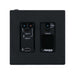 Aurora Multimedia VPX-TC1-WP2-Pro-B 4K60 4:4:4 1Gbps AV over IP Wall Plate Transceiver - Black AV Extender Aurora
