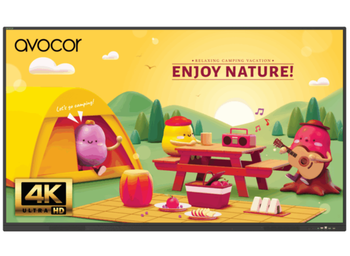 Avocor AVS-8610E S-Series 86" 4K Ultra HD 40pt Android 13 Interactive Touchscreen Interactive Touchscreen Display Avocor