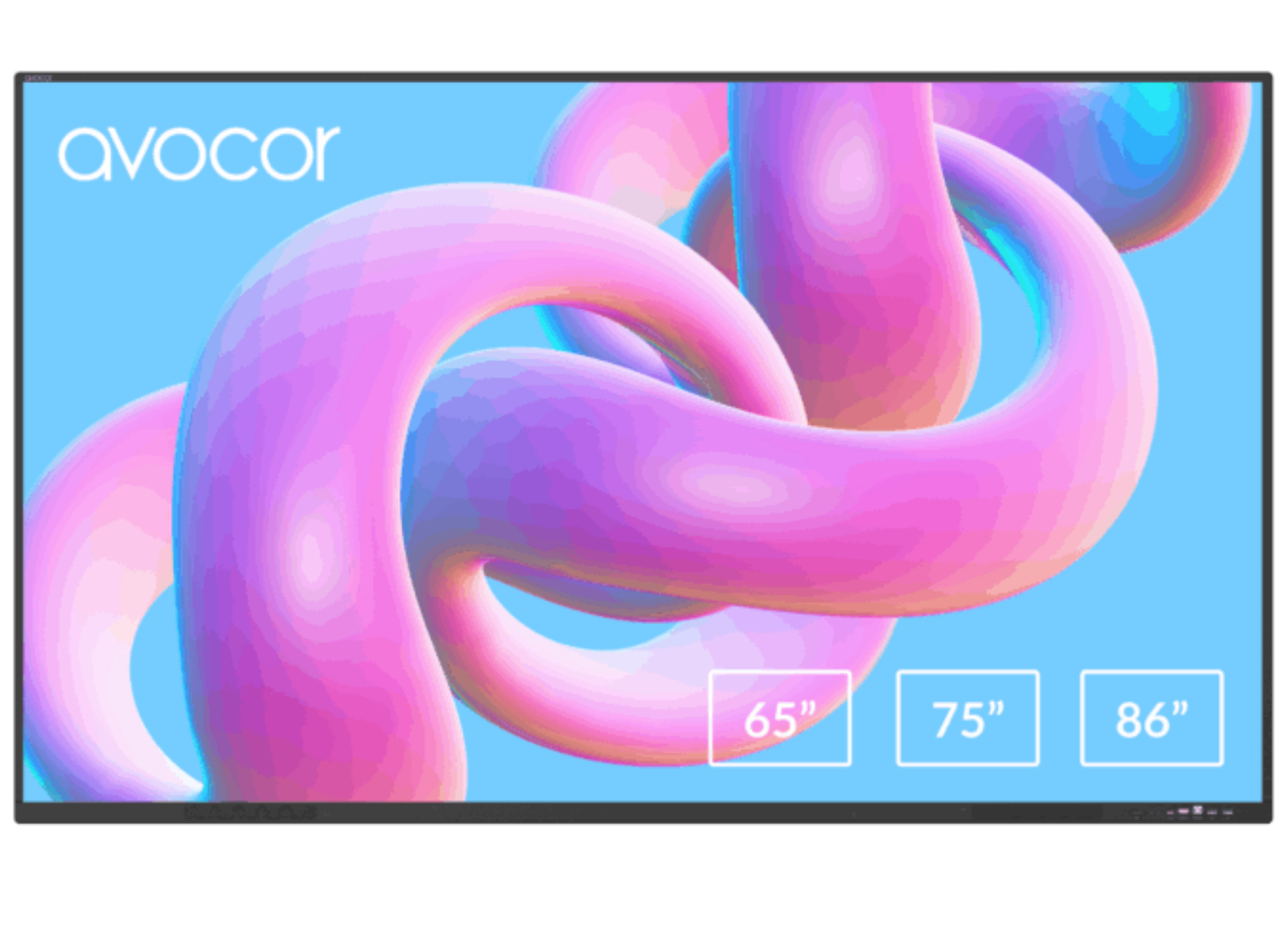 Avocor AVS-8610E S-Series 86" 4K Ultra HD 40pt Android 13 Interactive Touchscreen Interactive Touchscreen Display Avocor