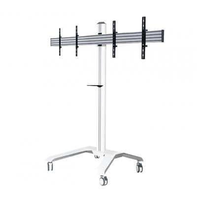 B-Tech 39" - 46" Universal Twin Screen VC Trolley | BT8514/W Mobile Trolley B-Tech