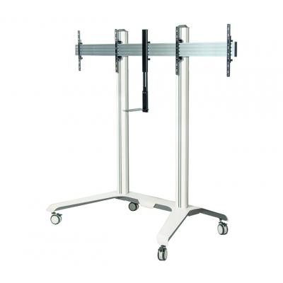B-Tech 56" - 65" Universal Twin Screen VC Trolley | BT8516/W Mobile Trolley B-Tech