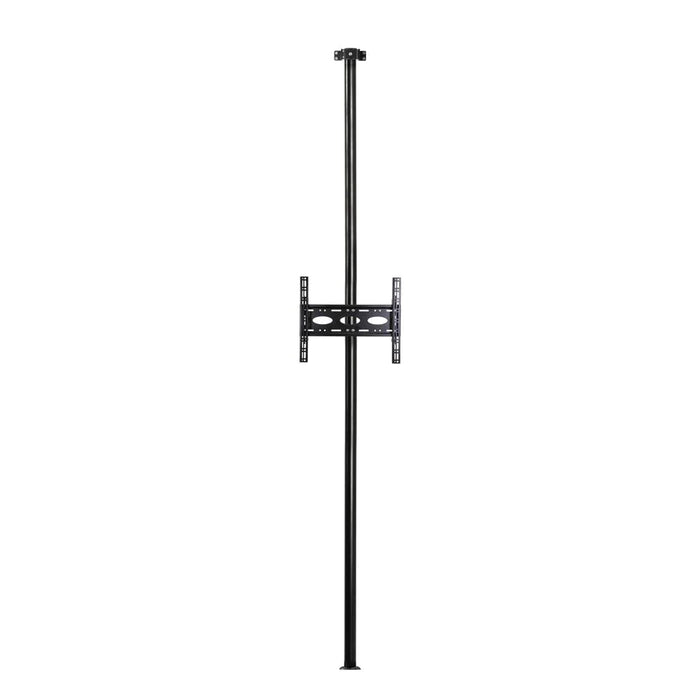 B-Tech 40" - 75" Wall to Floor Display Bracket with 3m Black Pole | BT3MFWLF40-65/B Wall Mount Bracket B-Tech