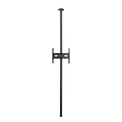 B-Tech 40" - 75" Wall to Floor Display Bracket with 3m Black Pole | BT3MFWLF40-65/B B-Tech Wall Mount B-Tech