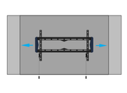 B-Tech BT5442/B Elements Fixed 600 Flat Screen Wall Mount For Up to 80" Screens Wall Mount Bracket B-Tech