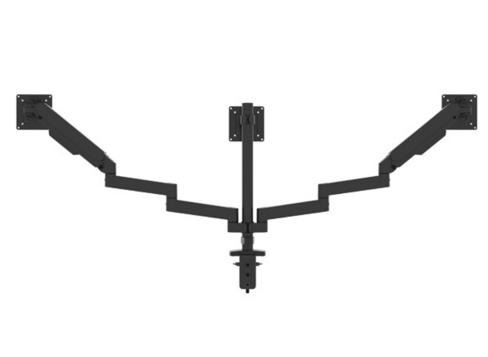 B-Tech BT7353/B Flex Trio Full Motion Triple Screen Desk Mount For Up to 32" Screens Monitor Arm Desk Mount B-Tech