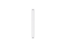 B-Tech BT7850-050/W 0.50m Length 50mm Diameter Ceiling Pole - White