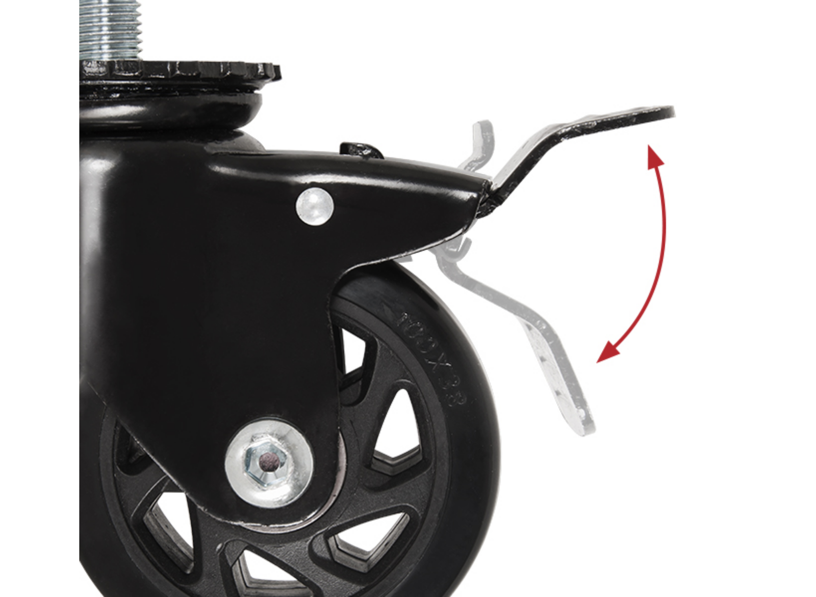 B-Tech BT8380-CASTORS System X™ Braked Castors For Mobile Installs