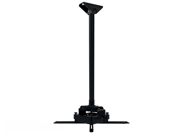 B-Tech BT893-FD025/BB 0.25M Fixed Drop Heavy Duty Projector Ceiling Mount - For Projectors Up To 70kg Projector Mount B-Tech