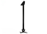 B-Tech BT899-FD050/BB 0.5M Fixed Drop Projector Ceiling Mount With Micro-Adjustment - For Up To 25Kg Projectors Projector Mount B-Tech