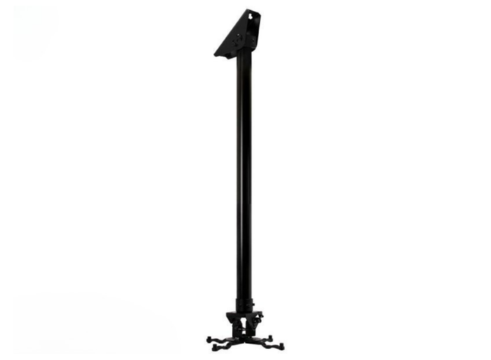 B-Tech BT899-FD050/BB 0.5M Fixed Drop Projector Ceiling Mount With Micro-Adjustment - For Up To 25Kg Projectors Projector Mount B-Tech
