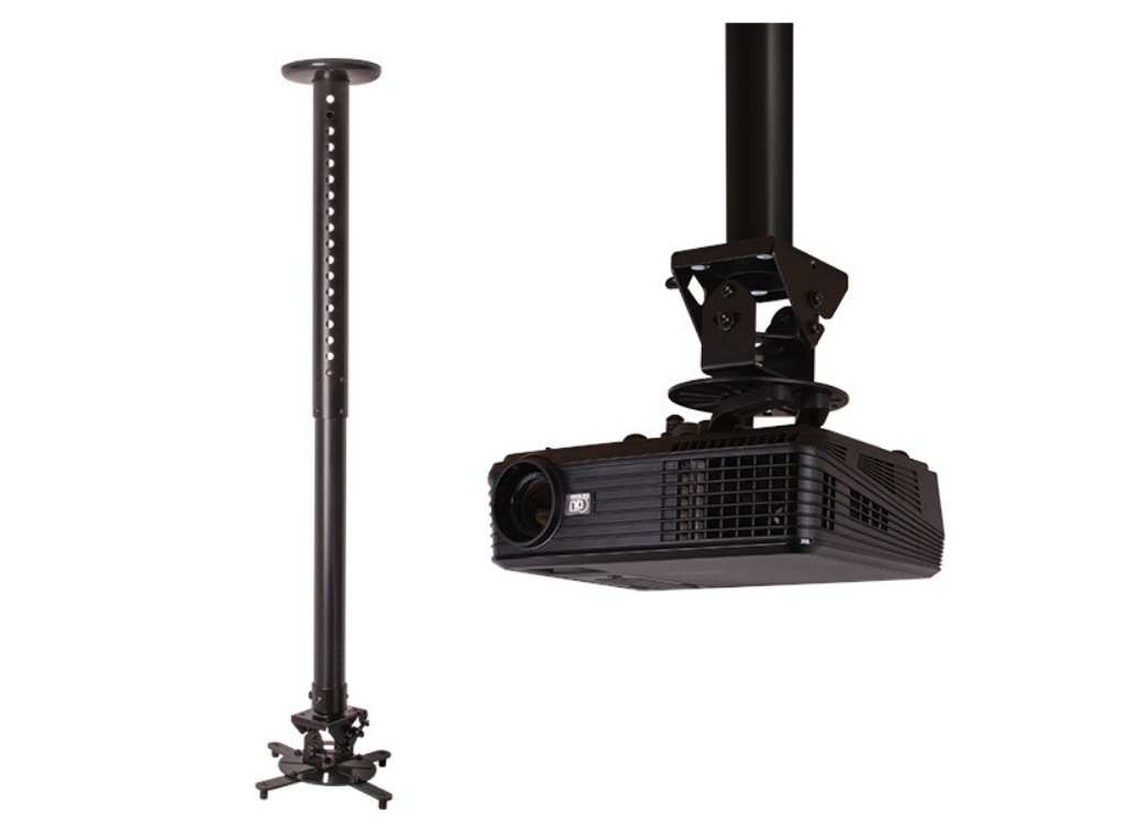 B-Tech BT899XL/B Extra-Large Projector Ceiling Mount With Micro-Adjustment For Up To 25kg Projectors Projector Mount B-Tech