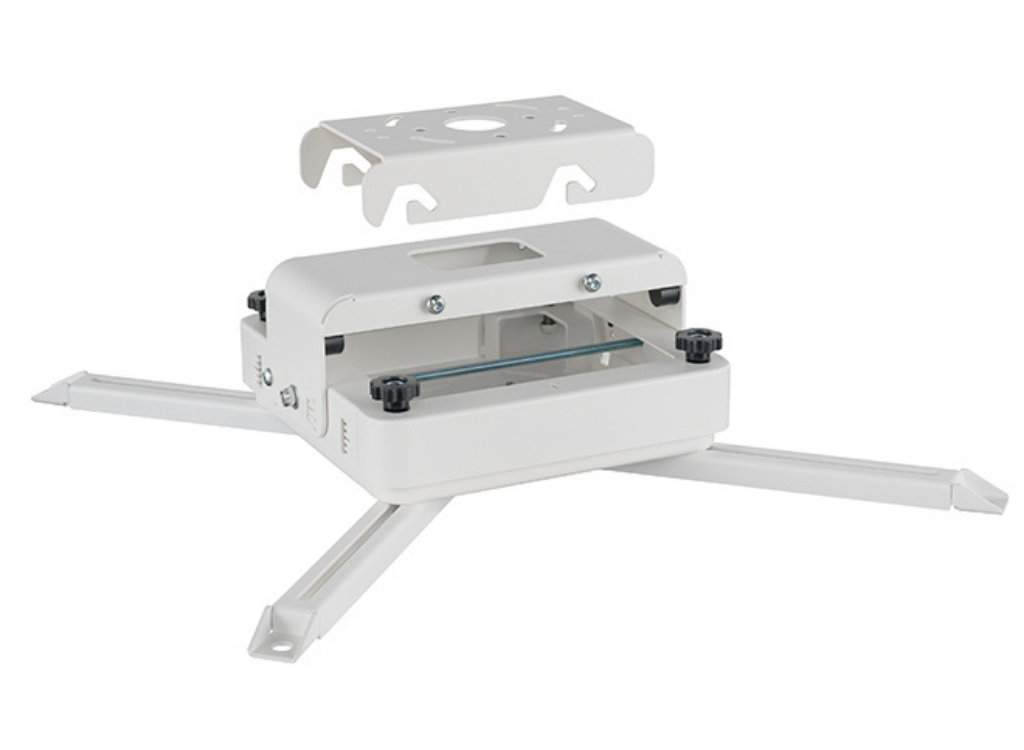 B-Tech BT893/W Heavy Duty Projector Ceiling Mount With Micro-Adjustment For Up To 70kg Projectors Projector Mount B-Tech