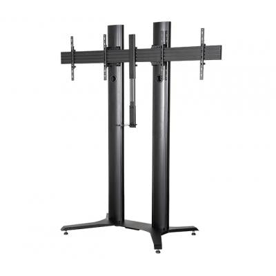 B-Tech BT8712 Premium Free Standing Twin Screen VC STAND - 2M Floor Stand B-Tech