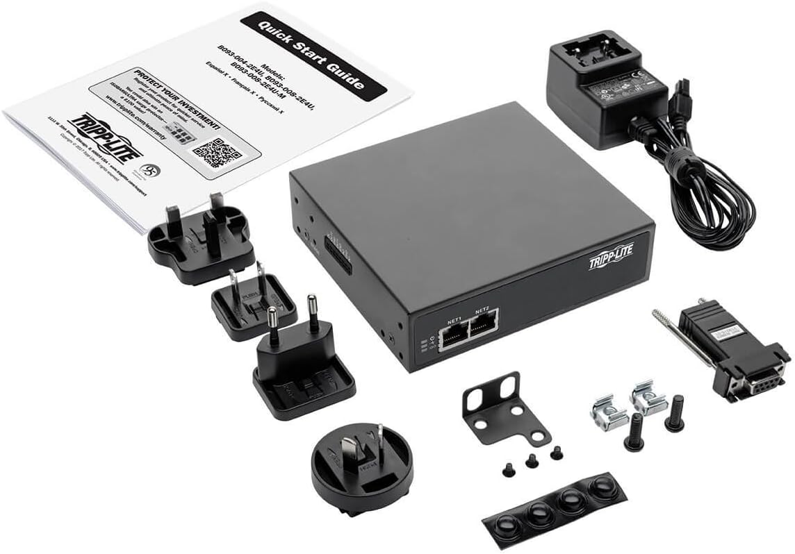 Tripp Lite 8-Port Console Server with Dual GbE NIC, 4Gb Flash and 4 USB Ports | B093-008-2E4U Console Server Tripp Lite
