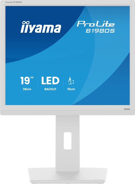 iiyama ProLite B1980S-W1 19" 75Hz LED-Backlit Monitor iiyama Desktop Monitors iiyama