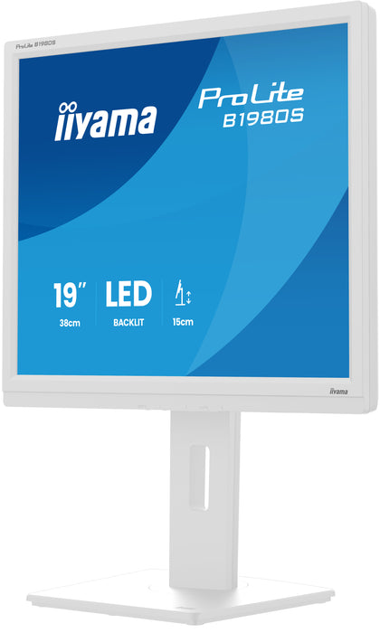 iiyama ProLite B1980S-W1 19" 75Hz LED-Backlit Monitor iiyama Desktop Monitors iiyama