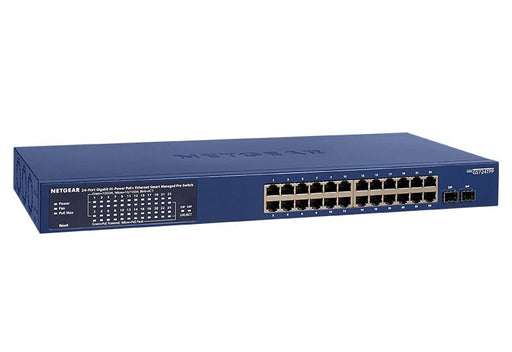 Netgear GS724TPP-100EUS 24-Port Gigabit Ethernet PoE+ Smart Switch w/ optional Remote/Cloud Management and 2 SFP Ports