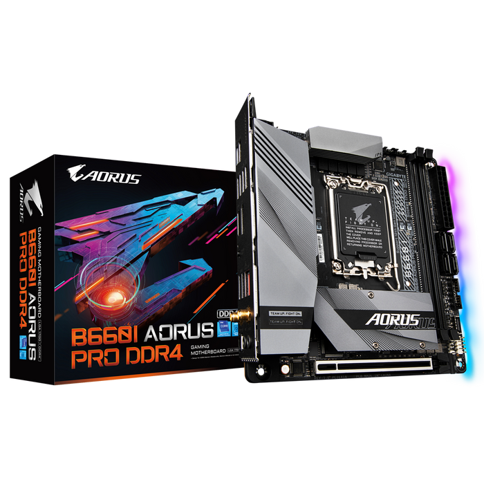 Gigabyte 121377 AORUS 1700 B660I AORUS PRO DDR4 M-ITX Motherboards