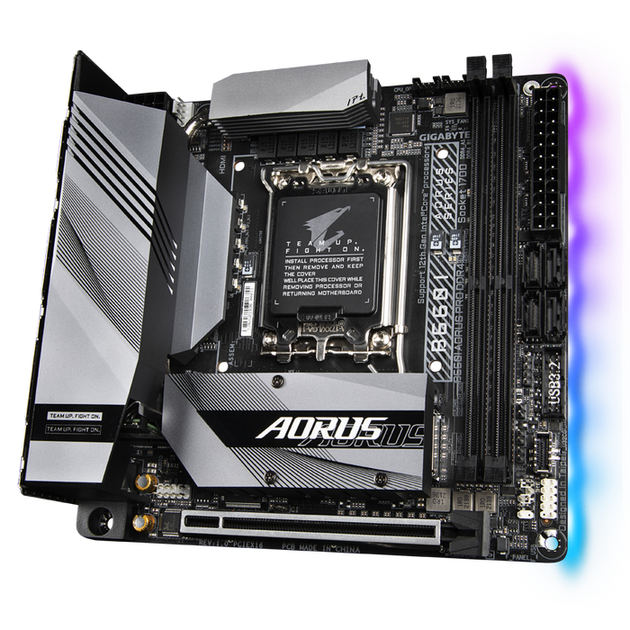 Gigabyte 121377 AORUS 1700 B660I AORUS PRO DDR4 M-ITX Motherboards