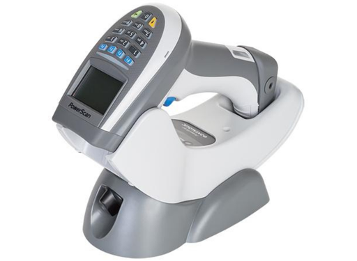 Datalogic Docking Cradle for Bar Code Scanner - Charging Capability - USB, Serial - White | BC9030-WH-433-BP