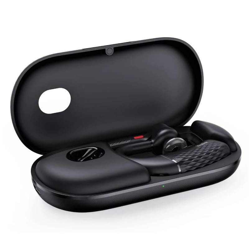 Yealink BH71-TEAMS-BLACK Single Over The Ear Portable Bluetooth Wireless Headset Headset Yealink