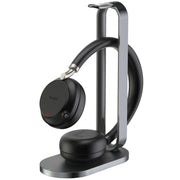 Yealink BH72TEAMS-BLACK Dual Ear Teams Approved Bluetooth Headset With Stand Headset Yealink