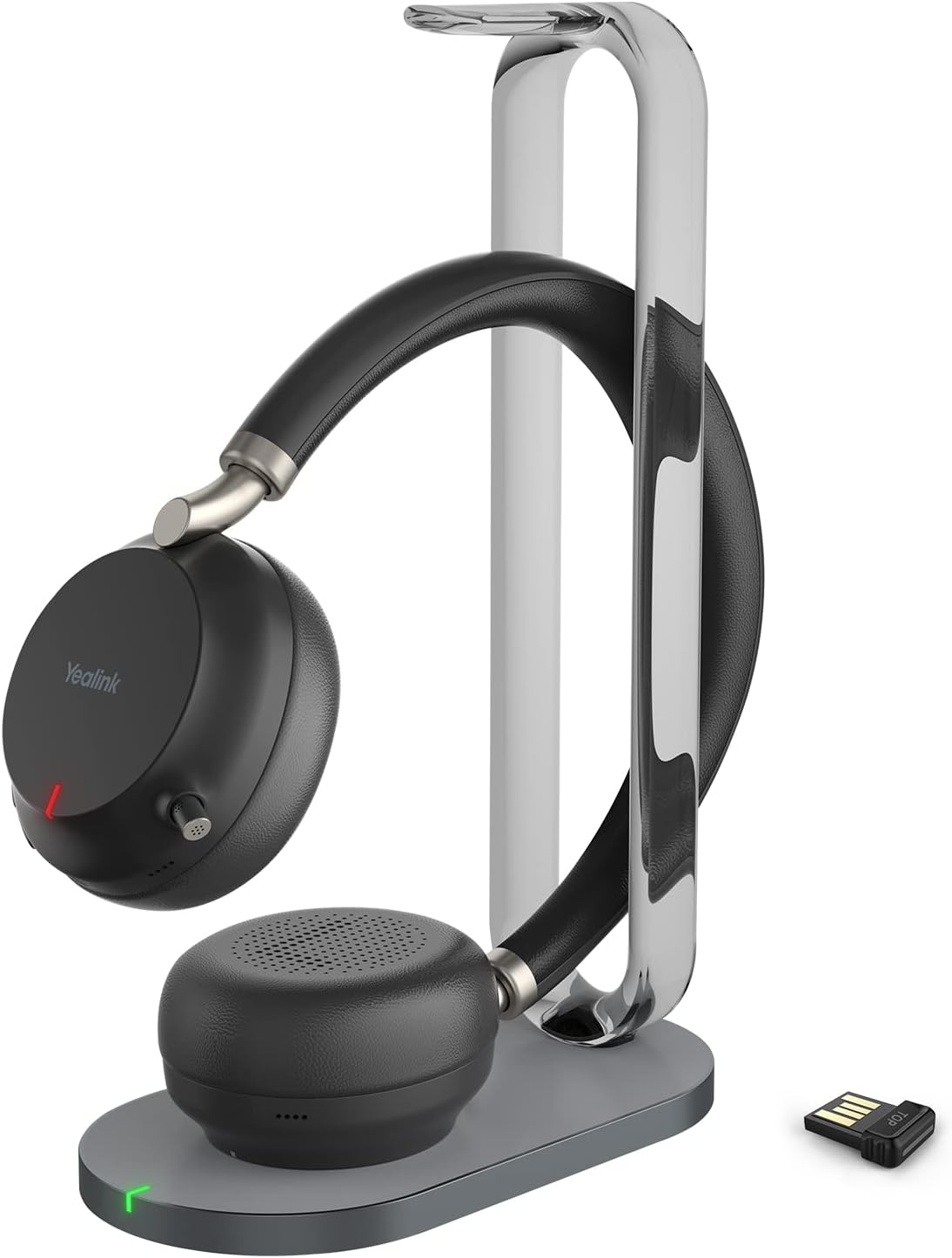 Yealink BH72TEAMS-BLACK Dual Ear Teams Approved Bluetooth Headset With Stand Headset Yealink