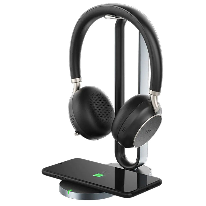 Yealink BH76TEAMS-BLACK Dual Ear Teams Approved Bluetooth Headset With Stand Headset Yealink