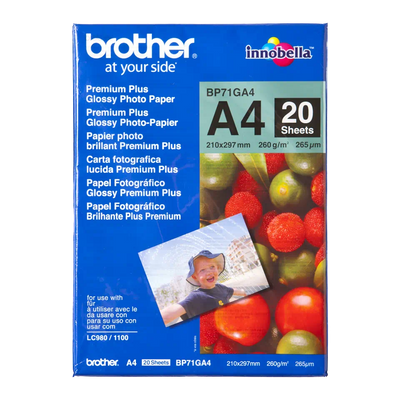 Brother BP71GA4 A4 Glossy Paper Printer Paper | A4 - A3 Paper & Photo Paper Brother