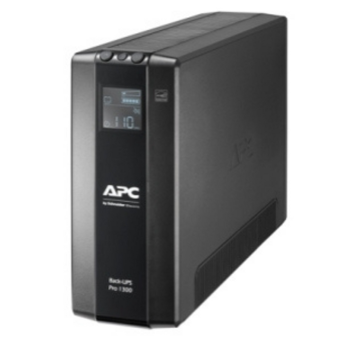 APC BR1300MI Back-UPS Pro, 1300VA/780W, Tower, 230V, 8x IEC C13 outlets, AVR, LCD, User Replaceable Battery Uninterruptible Power Supply APC