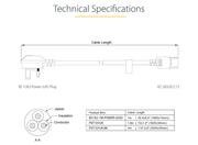 StarTech 1m Computer Power Cable - BS 1363 to C13 | BS13U-1M-POWER-LEAD Power Cable Startech