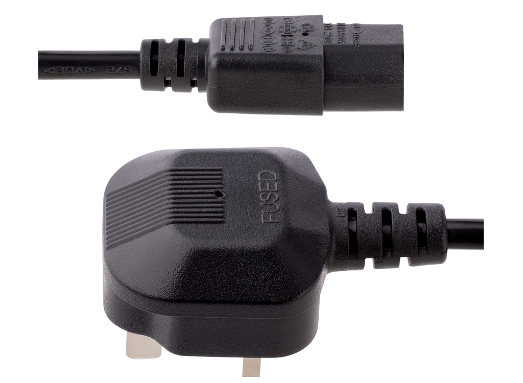 StarTech 1.8m Computer Power Cable - 18AWG, BS 1363 to C13 | PXT101UK Power Cable Startech