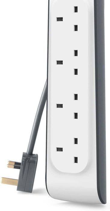 Belkin 4-outlet Surge Protection Strip with 2M Power Cord | BSV400AF2M