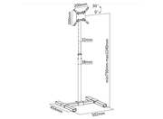 Moove SMBR0713 Portable Universal Exhibition Screen Floor Stand Mount 13" to 42" Floor Stand Moove AVMounts