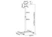 BT 0713 Portable Universal Exhibition Screen Floor Stand Mount 13" to 42" BT Floor Stand Moove AVMounts
