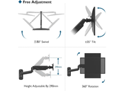 Moove 13" - 42" Monitor Wall Mount | SMBR1342WB Wall Mount Bracket Moove AVMounts